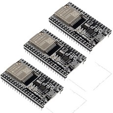 QCCAN ESP32-DevKitC 코어 보드 ESP32 개발 보드 ESP32-WROOM-32U 무선 Wi-Fi 모듈 3개 (ESP32-WROOM-32U)