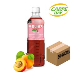 까르페 복숭아홍차 1000ml X 12개 액상 과일 음료 아이스티, 1L