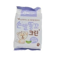 펫크린 손발똥꼬 물티슈 30매 애견 위생용품