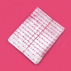 비즈톡 [Z-140-06]투명 비닐포장지 하트포장지 OPP접착 14x14cm 1묶음(200장)