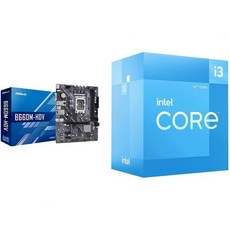 ASRock B660M MicroATX 마더보드 12세대 Intel Core i312100F 데스크톱 프로세서 - 인텔i312100