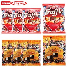예이니식품 엘반 트러플 믹스 초콜릿1kg 4개+타야스 재스 초콜릿1kg 4개 (총8개) 밀크토피카라멜크런키대용량다크화이트