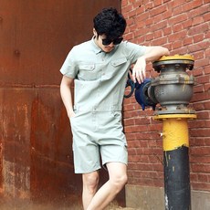 남자린넨점프수트반팔