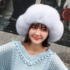 남자중년양털모자