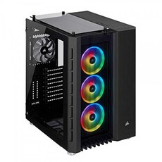 해적 결정 시리즈 680X RGB 높은 기류 부드럽게 한 유리 ATX 똑똑한 도박 상자 RGB LED 검정, 단일상품, 단일상품