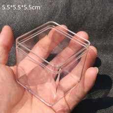 펜트리 트롤리 수납 정리함 투명 칸막이 옷 슬라이딩 플라스틱 아크릴 상자 작은 선물 사각형 포장 가정용 사탕 보관 용기, 1개