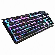 도매빅뱅 유선 기계식 키보드 MANIC X60 푸딩키캡 청축 블랙 게이밍키보드/기계식키보드청축/기계식키보드적축/무접점키보드/기계식키보드갈축/유선키보드/로지텍키보드/블루투스키보드/한성키보드/led키보드, 단일 색상, 단일 모델명/품번