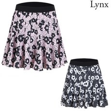 링스골프 여성 플라워 프린트 플레어 큐롯 스커트(L21C1PC392)