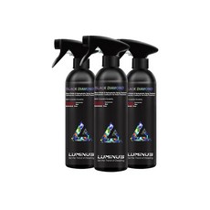 루미너스 블랙 다이아몬드 물왁스 유리막코팅제 퀵디테일러, 3개, 500ml