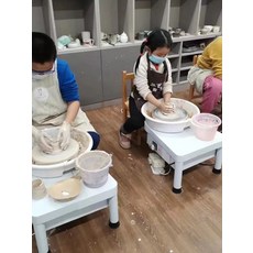 물레 가정용 도자기 회전판 공방 점토 체험 놀이 돌림판