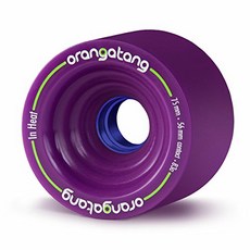 Orangatang in Heat 75 mm 83a Downhill Longboard Skateboard Cruising Wheels (Purple Set of 4) 오랑가 탕, 1