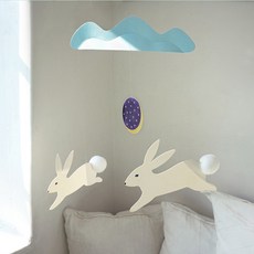 폼폼 토끼 모빌 DIY, 1개