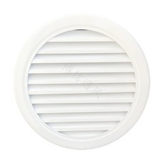 알루미늄 루버 환풍구 시스템 스크린 갤러리창 원형 환기, 백색 구멍의 직경은 130mm
