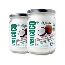 유기농 코코넛오일 버진 100% 비엣코코 식용 2병 500ml