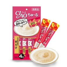 이나바 챠오츄르 닭가슴살+새우 고양이츄르, 챠오츄르 가다랑어, 1개