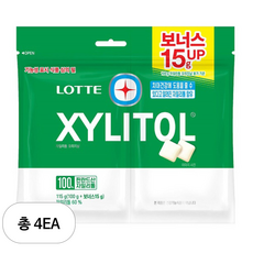 롯데자일리톨 오리지날 껌, 4개, 115g