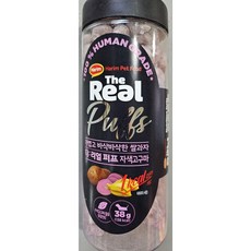 하림펫푸드 강아지 더리얼 퍼프 동결 건조 간식, 자색 고구마, 38g, 3개 - 더리얼퍼프