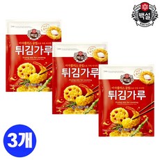 [백설] 바삭플러스 공법 더욱 바삭한 튀김가루1kg 3개, 1개