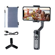 Hohem iSteady X Stabilizer iOS 안드로이드 스마트 폰용 3 축 핸드 헬드 접이식 짐벌 울트라 라이트 포켓 짐벌 페이스 트래킹|소형 짐벌|, 1개, White, 단일