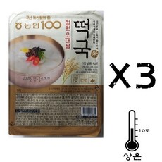 [농협식품] 2분완성 철원오대쌀 즉석용기떡국(1분) X 3개, 163g