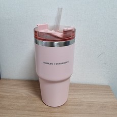 스타벅스 스탠리프렌치 빨대 텀블러 핑크 591ml