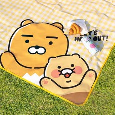 귀여운 라이언 춘식이 디자인 한강 피크닉 매트 (공식정품/성인 2~3인용 소풍 돗자리)