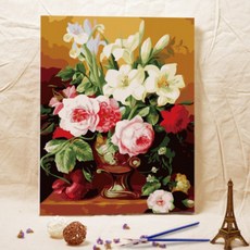 장미꽃그림화분