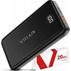 Power Bank 휴대용 충전기 고속 충전 배터리 팩 20000mAh 휴대폰 외부 배터리 충전기 20W USB PD 3.0 Type C 출력 Qualcomm, 단일옵션