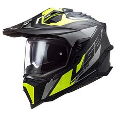 LS2 Helmets Expler 카본 어드벤처 헬멧 매트 미디엄, Medium, 포커스 매트 티타늄 하이비즈