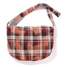 A BATHING APE 베이프 정품 BLEACHED BAPE CHECK FUROSHIKI BAG M 레드