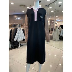 보브 믹스 배색 니트 원피스 7119450306 뉴코아일산