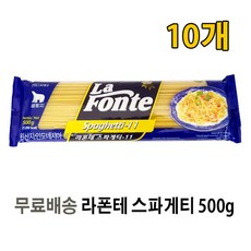 유니크앤몰 곰표 라폰테 스파게티면500g, 10개, 500g