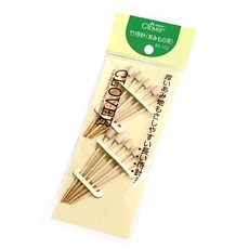 [크로바] 대나무 뜨개 시침핀 뜨개용 핀 뜨개바늘 임시고정 나무핀 뜨개핀 (55-102), 1개