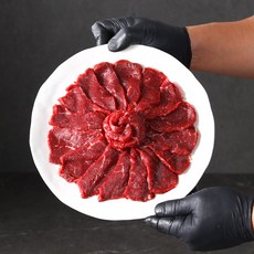 당일도축 한우 육회200g+수제육회소스 대구 뭉티기 육사시미 생고기400g+수제소스, 200g (양념소스 별도구매), 한우 육회, 1개