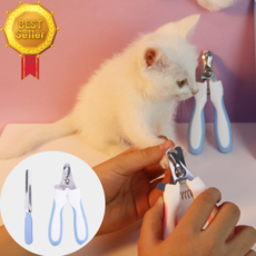 홈엘렌 고양이 안심발톱깍이세트 오버컷보호가이드 혈관보호 + 네일파일, 1개