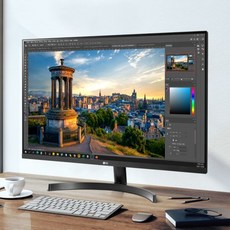 LG 32QN650 32인치 고해상도 QHD IPS PC 사무용 가정용 컴퓨터 보조 듀얼 주식 모니터, 수도권 퀵 배송 (요금 일부 지원