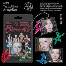 [aespa] 에스파 1집 스마트앨범 랜덤1종 Armageddon (SMini Ver.) / 포토카드+키링볼체인+아크릴키링+Music NFC CD+커버 - 에스파앨범cd플레이어