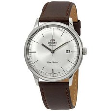 381219 / Orient FAC0000EW 2nd Gen. Bambino Version 3 Automatic White Dial Leather Watch