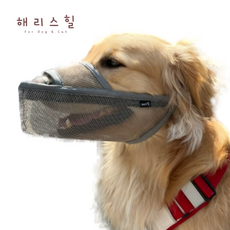 해리스힐 초경량 원버튼 메쉬 입마개 XL, 1개, 모던그레이