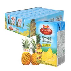 [Dole] 돌 파인애플 주스 120ml x 32팩, 32개