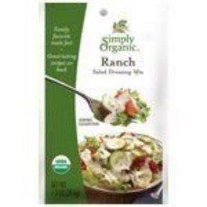 Simply Organic Ranch Salad Dressing Mix 12x 1 Oz Simply Organic 랜치 샐러드 드레싱 믹스 12x 1Oz, 28g, 1개