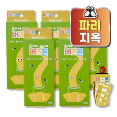 버즈몬 파리 초파리 끈끈이 트랩 파리지옥, 5팩, 60g