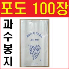 포도봉지 핀부착 과수봉지 100장, 1세트