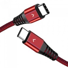 베리어 C to C타입 고속충전 케이블 레드 30cm, C to C 타입 레드 30cm_28939544