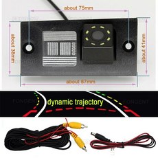 170 ° HD 1920x1080P 차량 후방 카메라 현대 그랜드 스타렉스 로얄 i800 여행용 화물 iLoad iMax, 05 Dynamic Trajectory
