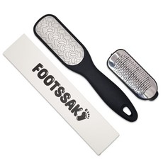 풋싹 두꺼운 뒷꿈치각질제거전용 스트롱 풋파일 양면 발뒤꿈치각질제거기, 블랙, 1개, 1개입