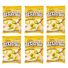 이가자연면 멸치육수 감자 수제비, 184g, 6개