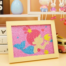 사랑할수박에 DIY 케릭터 보석십자수 액자포함, 26.인어공주