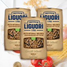 리구오리 유기농 통밀 파르팔레 파스타면, 3개, 500g