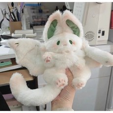 용띠인형 임신한친구선물 용인형 청룡인형 생일선물 드래곤인형 베개인형, 35cm, 화이트 플라잉 래빗 - 태명인형